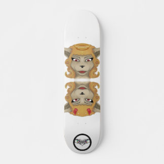 Kat kwaadaardige engel schattige dieren illustrati persoonlijk skateboard