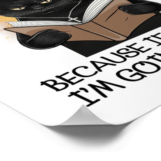 Kat laat God het oplossen want als ik het herstel, Poster (Hoek)