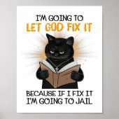 Kat laat God het oplossen want als ik het herstel, Poster (Voorkant)