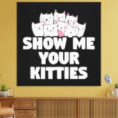 Kat Laat Me Je Kittens Zien Canvas Afdruk (Insitu (Woonkamer))