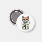 Kat Lab Gefocust Magneet (Voorkant / Achterkant)