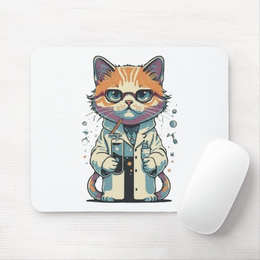 Kat Lab gefocust Muismat (Met muis)
