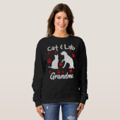 Kat Labrador Retriever Oma Lab Hond Trui (Voorkant volledig)