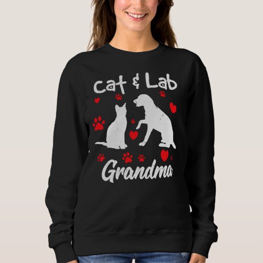 Kat Labrador Retriever Oma Lab Hond Trui (Voorkant)