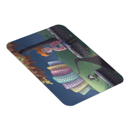 Kat Lady in het park Magnet Magneet (Rechterzijde)