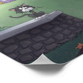 Kat Lady in het Poster van het park (Hoek)