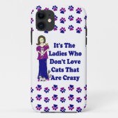 Kat Lady iPhone 5 Hoesjes (Achterkant)