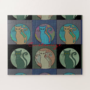 Kat Lady Multi Cats Sitting Thunder_Cove Legpuzzel