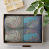 Kat Lady Multi Cats Sitting Thunder_Cove Tissuepapier (Geschenk)