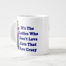 Kat Lady (niet gek) Grote Koffiekop