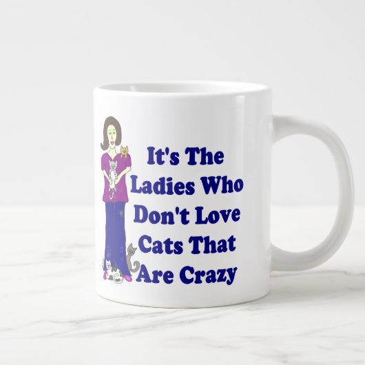 Kat Lady (niet gek) Grote Koffiekop (Rechts)