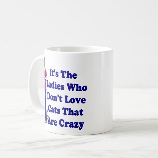 Kat Lady (niet gek) Koffiemok (Voorkant links)