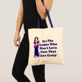 Kat Lady (niet gek) Tote Bag (Voorkant (product))