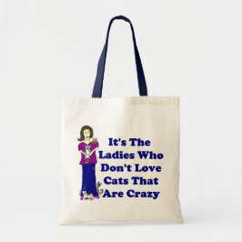 Kat Lady (niet gek) Tote Bag