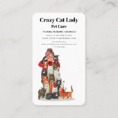 Kat Lady Pet Sitting Care Instagram geïnspireerd Visitekaartje (Achterkant)