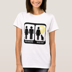 Kat Lady Problem opgelost T-shirt