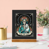 Kat Lady Skelet Tarot Bloem Gothic Acryl Bord (Huwelijk)