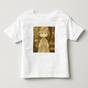 Kat Lady Snow – Victoriaanse kat met theekopje Kinder Shirts
