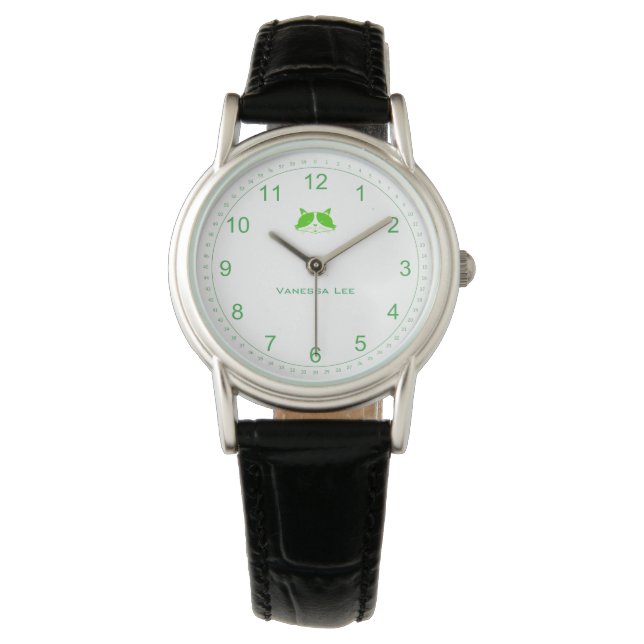  kat Lady Watch in Green Horloge (Voorkant)