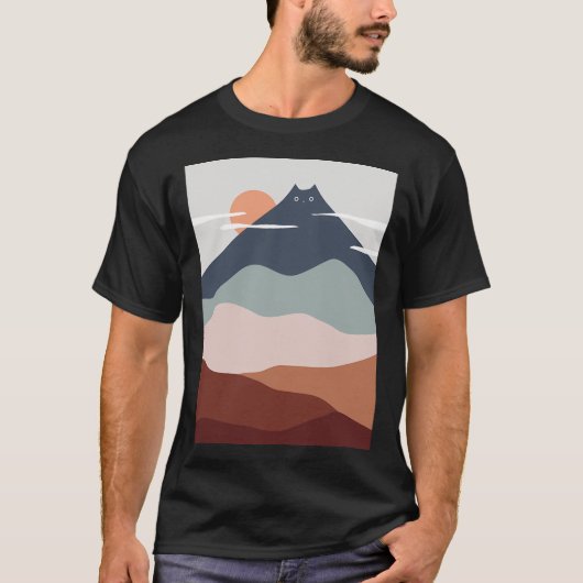 Kat Landschap 21 T-shirt (Voorkant)