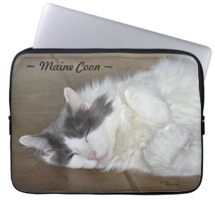 Kat-laptophoes van de luidop laptop sleeve
