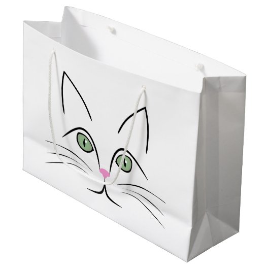 Kat Large Cadeautasje (Voorkant Gekanteld)