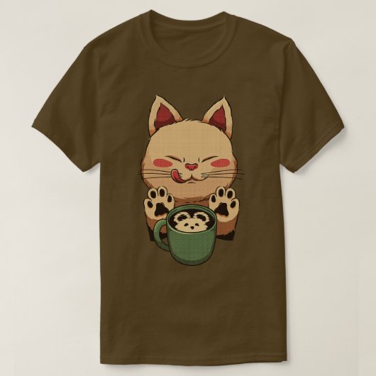 Kat Latte Little Mouse van Tobe Fonseca T-shirt (Design voorkant)