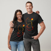 Kat Leaf Herfst Hallo herfst voor Cute Kitten T-shirt (Unisex)