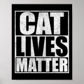  kat leeft problemen Trump 2024 Poster (Voorkant)