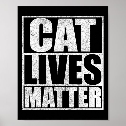  kat leeft problemen Trump 2024 Poster (Voorkant)