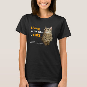 kat leeft voor katten schattige fazant kat kat t-shirt