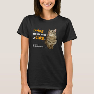 kat leeft voor katten schattige fazant kat kat t-shirt