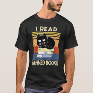 Kat Lees Verboden Boeken Boekenwurmen Lezen Boek 3 T-shirt