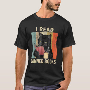 Kat Lees Verboden Boeken Boekenwurmen Lezen Boek V T-shirt