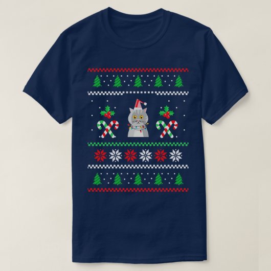 Kat Lelijke Kerstmis 2 T-shirt (Design voorkant)