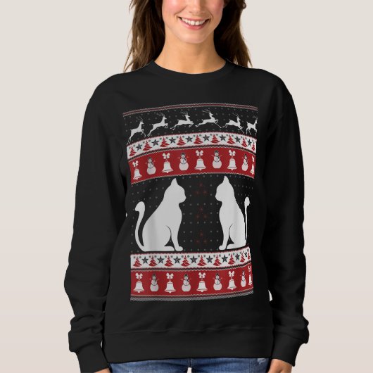 Kat Lelijke Kersttrui Xmas Trui (Voorkant)