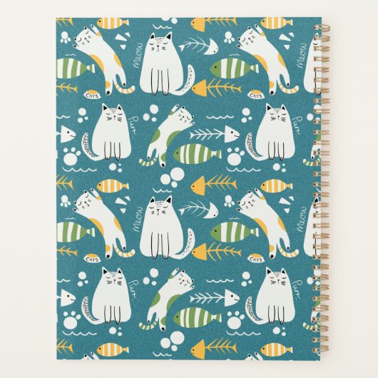 Kat leraar patroon planner (Achterkant)