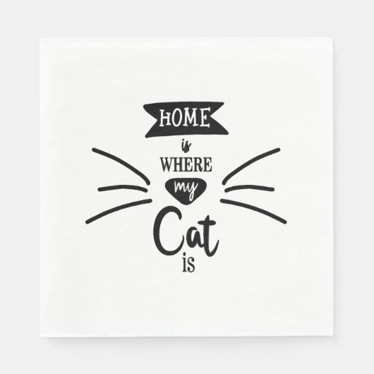 Kat & Leuke Katten Servet (Voorkant)