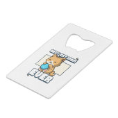 Kat-leven is perfect creditkaart flessenopener (Achterkant Gekanteld)