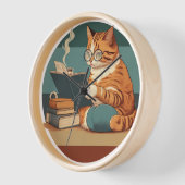 Kat lezen boek en Drink koffie espresso (Hoek)