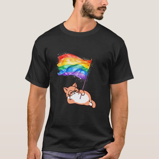 KAT-LGBT-STOLTHEID T-SHIRT (Voorkant)