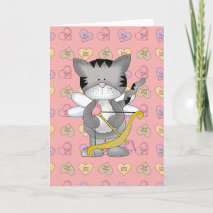 kat lief valentijn feestdagen kaart