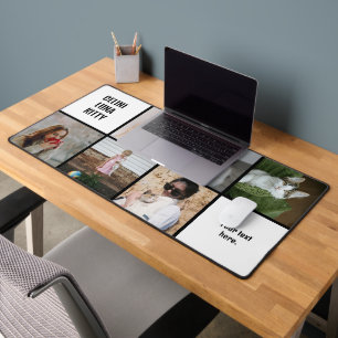 Kat Liefde! 6-Foto Collage voor Cat Moms & Dad Bureaumat