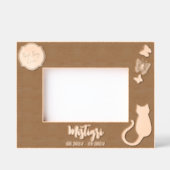 Kat liefde herdenking gegraveerde lijstjes (Voorkant)