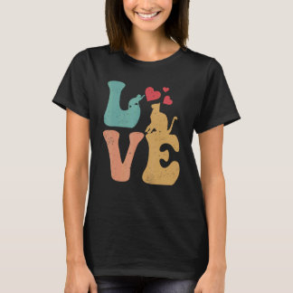 Kat LIEFDE Kat Liefhebber Ik Hou Van Katten T-shirt