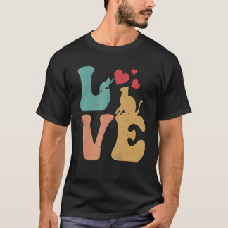 Kat LIEFDE Kat Liefhebber Ik Hou Van Katten T-shirt