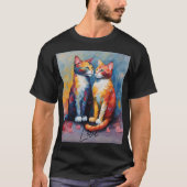 Kat Liefde Schattige Kat Dier Kat T Shirt (Voorkant)