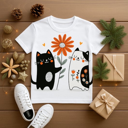 kat liefde t-shirt ontwerp
