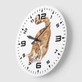 Kat-liefde voor acryl wandkast grote klok (Hoek)