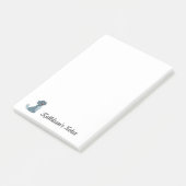 Kat-liefdesnotities | Tekst aanpassen | Grijze Kat Post-it® Notes (Schuin)